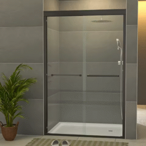 Frameless Stainless Steel Shower Door